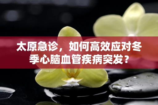 太原急诊，如何高效应对冬季心脑血管疾病突发？