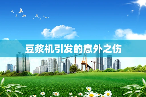 豆浆机引发的意外之伤
