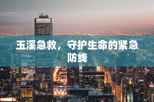玉溪急救，守护生命的紧急防线