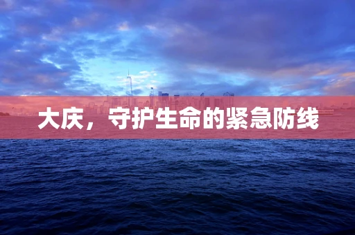 大庆，守护生命的紧急防线