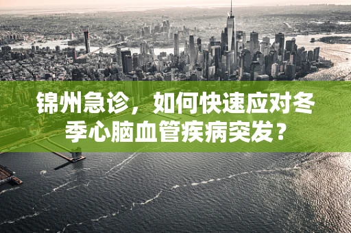 锦州急诊，如何快速应对冬季心脑血管疾病突发？