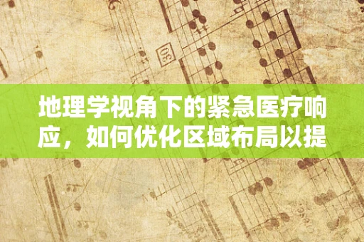 地理学视角下的紧急医疗响应，如何优化区域布局以提升效率？