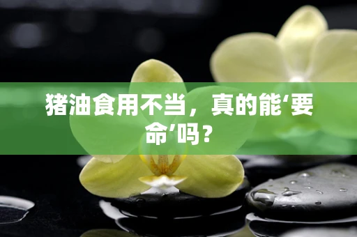 猪油食用不当，真的能‘要命’吗？
