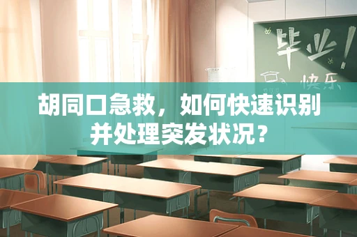 胡同口急救，如何快速识别并处理突发状况？