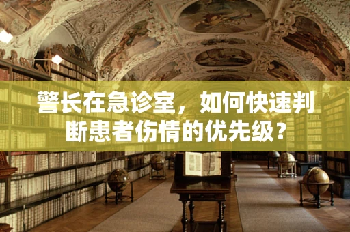 警长在急诊室，如何快速判断患者伤情的优先级？