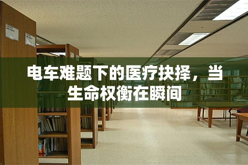 电车难题下的医疗抉择，当生命权衡在瞬间