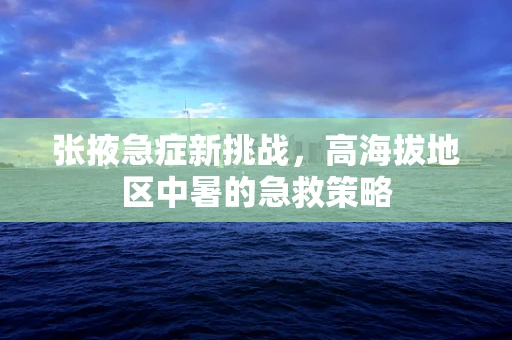 张掖急症新挑战，高海拔地区中暑的急救策略