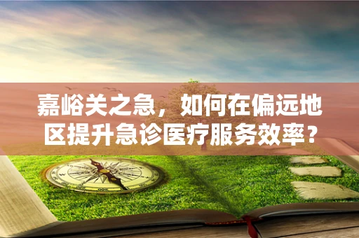 嘉峪关之急，如何在偏远地区提升急诊医疗服务效率？
