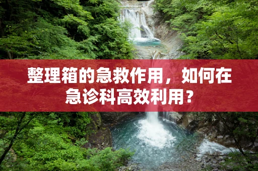 整理箱的急救作用，如何在急诊科高效利用？