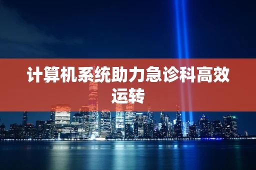 计算机系统助力急诊科高效运转