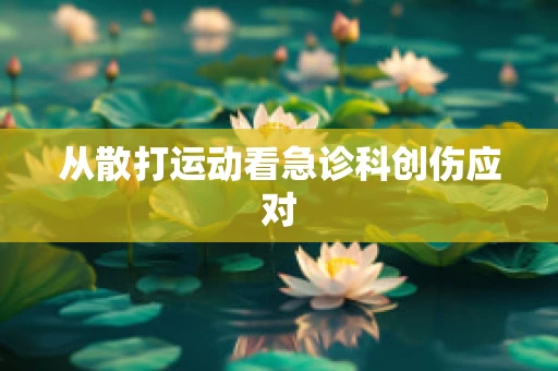 从散打运动看急诊科创伤应对