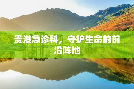 贵港急诊科，守护生命的前沿阵地