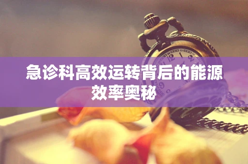 急诊科高效运转背后的能源效率奥秘