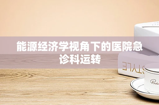 能源经济学视角下的医院急诊科运转