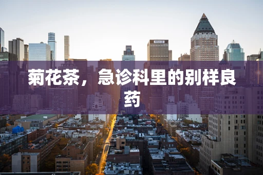 菊花茶，急诊科里的别样良药