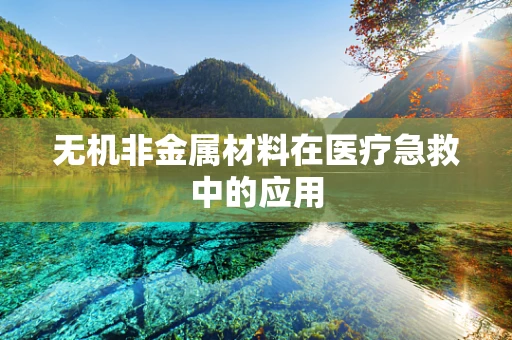无机非金属材料在医疗急救中的应用