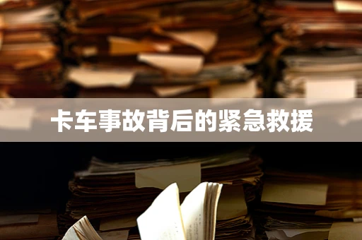 卡车事故背后的紧急救援