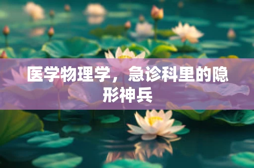 医学物理学，急诊科里的隐形神兵