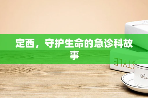 定西，守护生命的急诊科故事