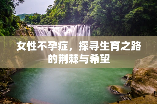 女性不孕症，探寻生育之路的荆棘与希望