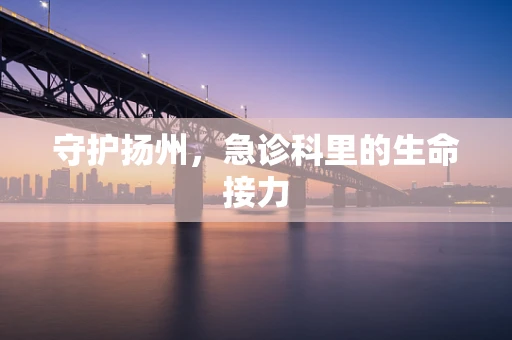 守护扬州，急诊科里的生命接力