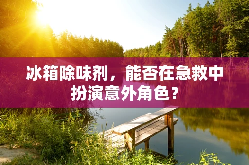冰箱除味剂，能否在急救中扮演意外角色？