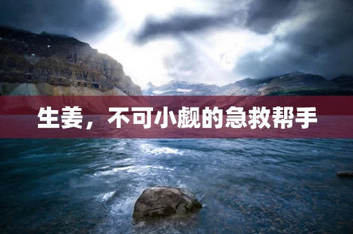 生姜，不可小觑的急救帮手