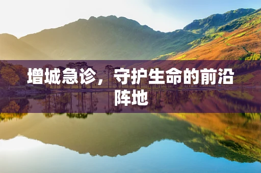 增城急诊，守护生命的前沿阵地