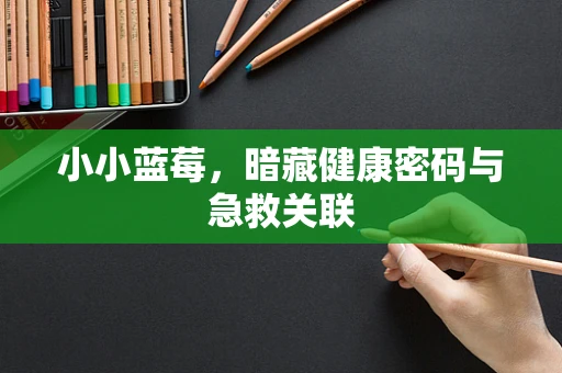 小小蓝莓，暗藏健康密码与急救关联
