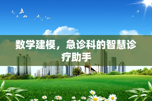 数学建模，急诊科的智慧诊疗助手