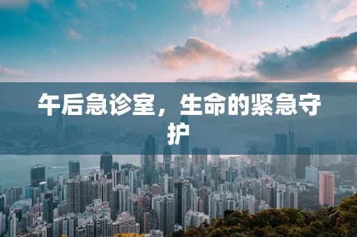 午后急诊室，生命的紧急守护