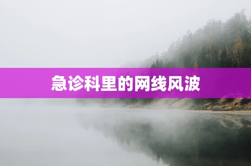 急诊科里的网线风波